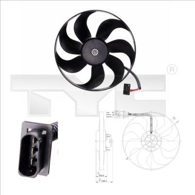 TYC 802-0009 - Fan, radiator parts5.com