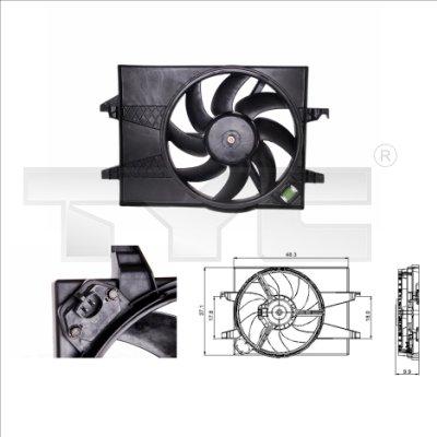 TYC 810-0025 - Ventilador, refrigeración del motor parts5.com