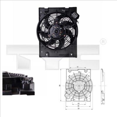 TYC 825-0014 - Ventilátor chladenia motora parts5.com