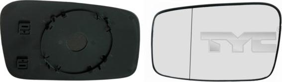 TYC 338-0006-1 - Cristal de espejo, retrovisor exterior parts5.com