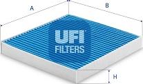 UFI 34.167.00 - Filtro, aire habitáculo parts5.com