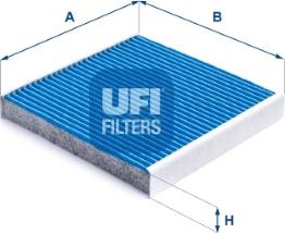 UFI 34.284.00 - Filtru, aer habitaclu parts5.com