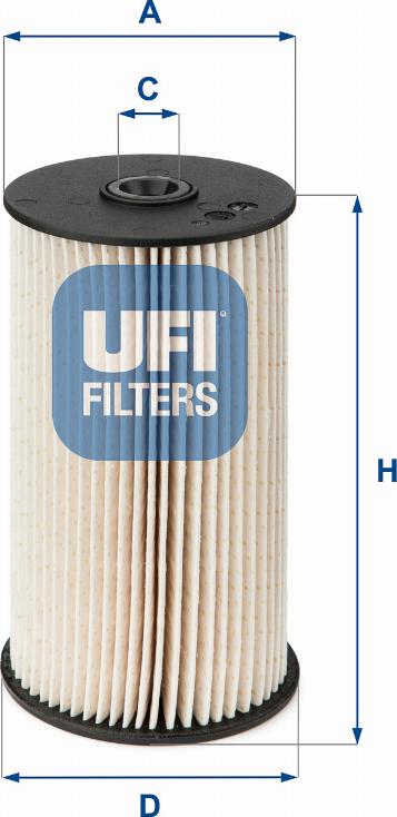 UFI 26.007.00 - Filtro combustible parts5.com