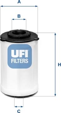 UFI 26.H2O.03 - Kraftstofffilter parts5.com