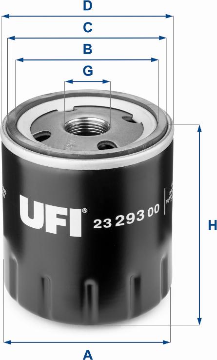 UFI 23.293.00 - Ölfilter parts5.com