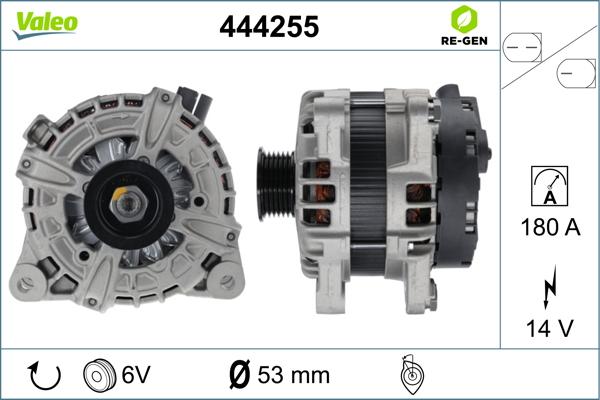 Valeo 444255 - Γεννήτρια parts5.com