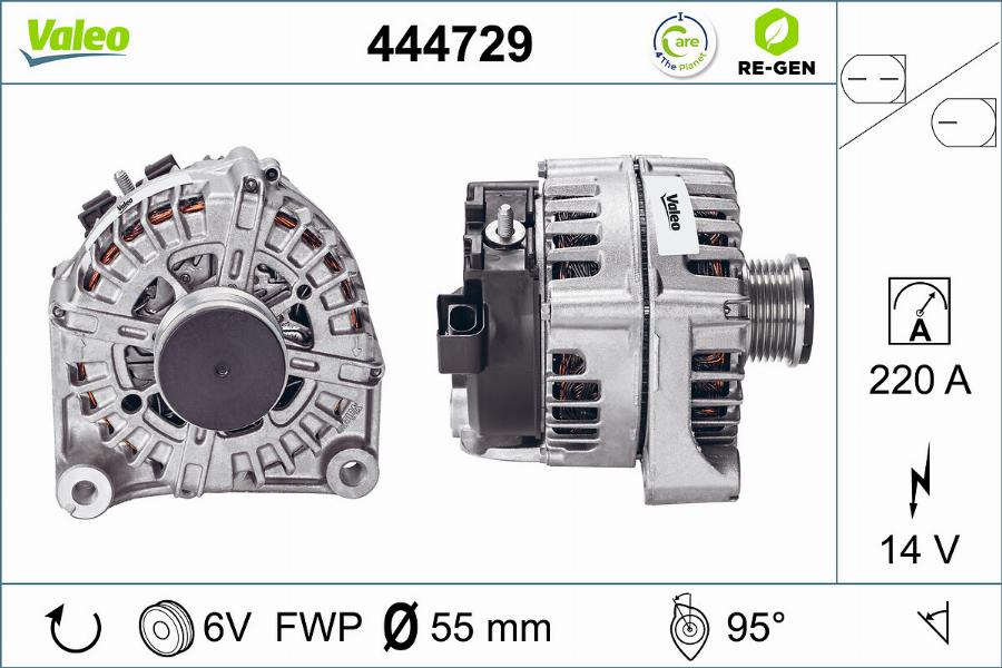 Valeo 444729 - Alternator parts5.com