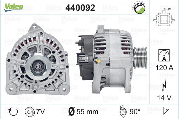 Valeo 440092 - Generator / Alternator parts5.com