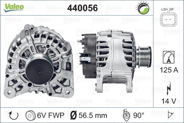 Valeo 440056 - Alternator parts5.com