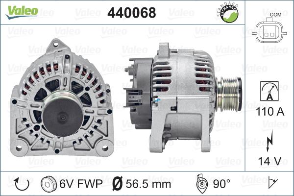 Valeo 440068 - Alternatör parts5.com