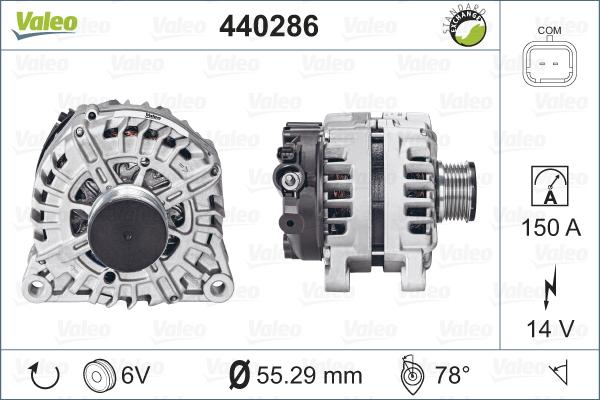 Valeo 440286 - Alternátor parts5.com