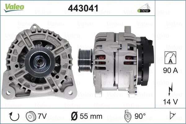 Valeo 443041 - Alternatör parts5.com