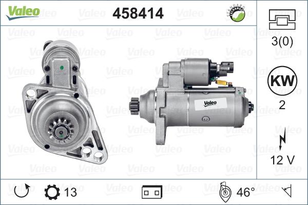 Valeo 458414 - Motor de arranque parts5.com