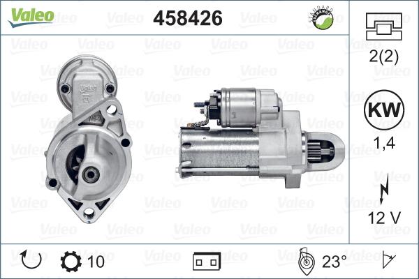 Valeo 458426 - Rozrusznik parts5.com