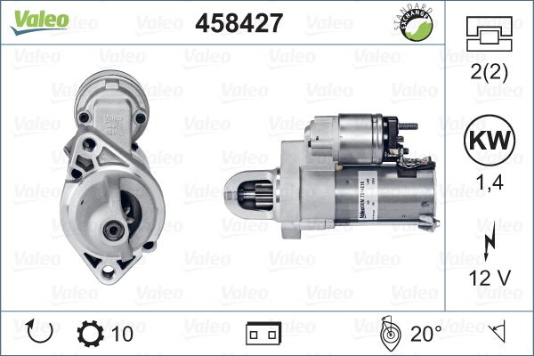 Valeo 458427 - Rozrusznik parts5.com