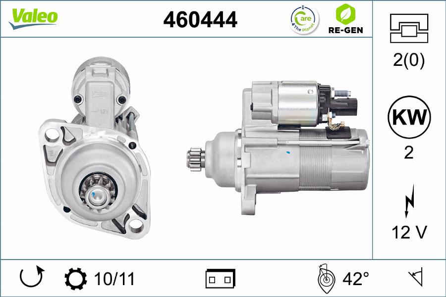 Valeo 460444 - Motor de arranque parts5.com