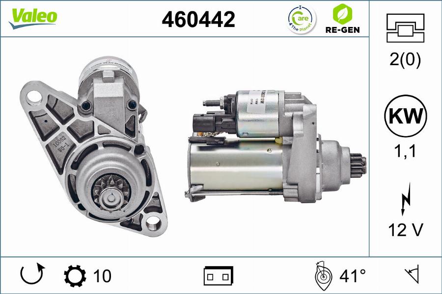 Valeo 460442 - Żtartér parts5.com