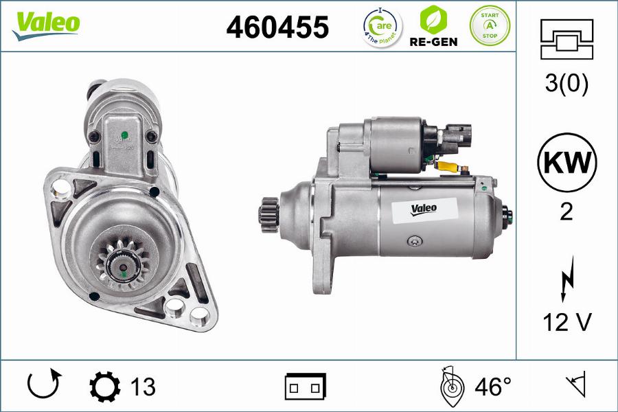 Valeo 460455 - Önindító parts5.com