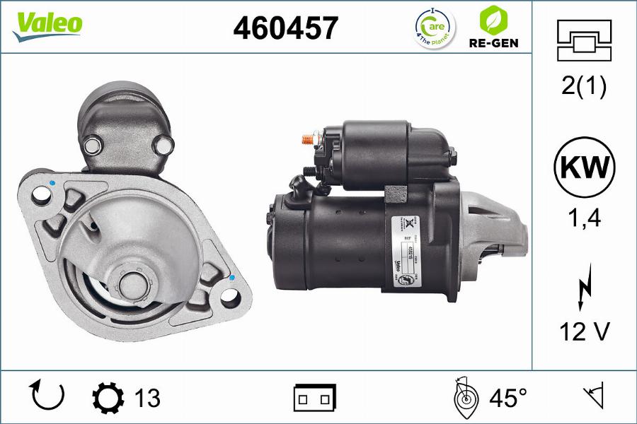 Valeo 460457 - Marş motoru parts5.com