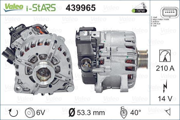 Valeo 439965 - Alternator, starter parts5.com