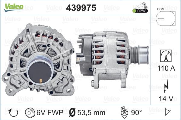 Valeo 439975 - Alternador parts5.com
