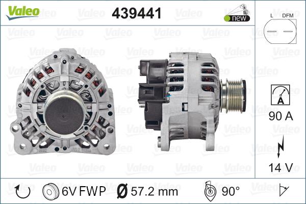 Valeo 439441 - Alternatör parts5.com