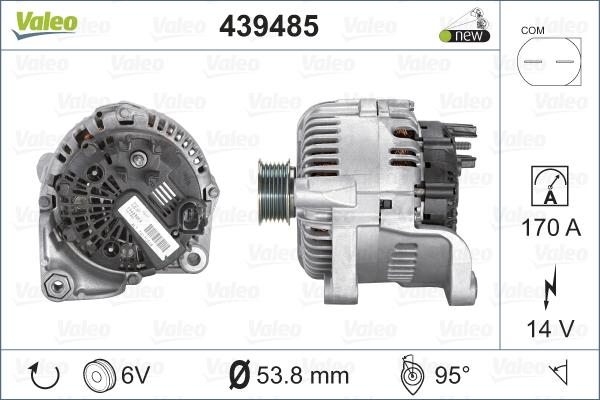 Valeo 439485 - Γεννήτρια parts5.com