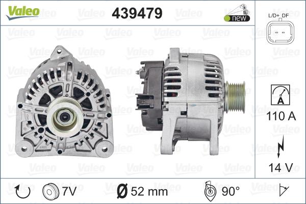 Valeo 439479 - Alternator parts5.com