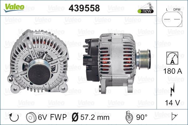 Valeo 439558 - Alternador parts5.com