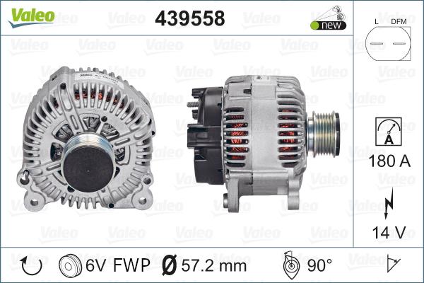 Valeo 439558 - Alternator parts5.com