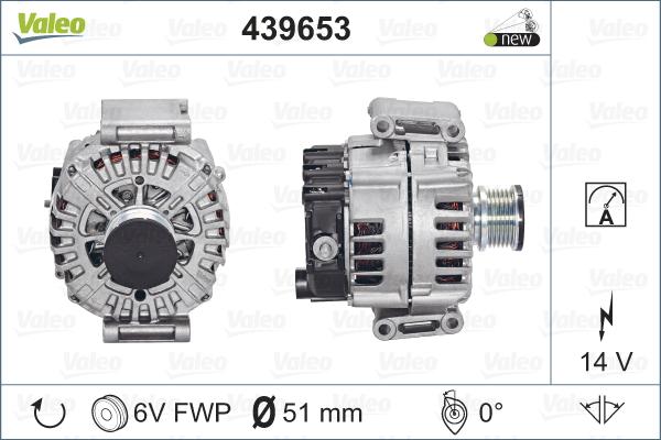 Valeo 439653 - Alternador parts5.com