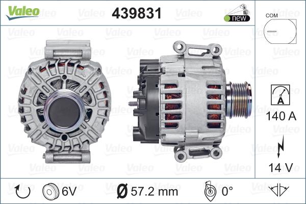 Valeo 439831 - Alternator parts5.com