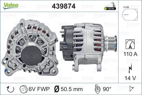 Valeo 439874 - Alternator parts5.com