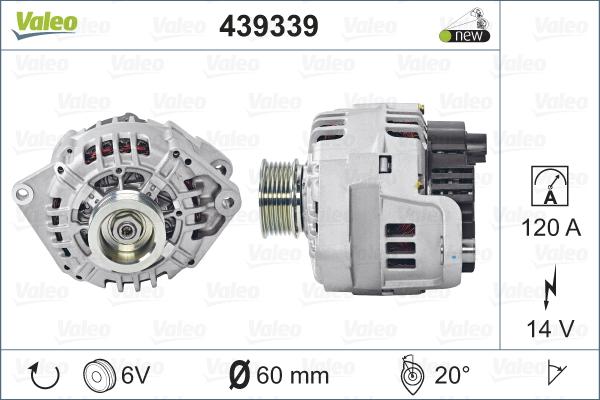 Valeo 439339 - Alternator parts5.com