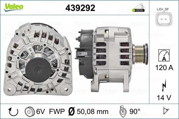 Valeo 439292 - Generaator parts5.com