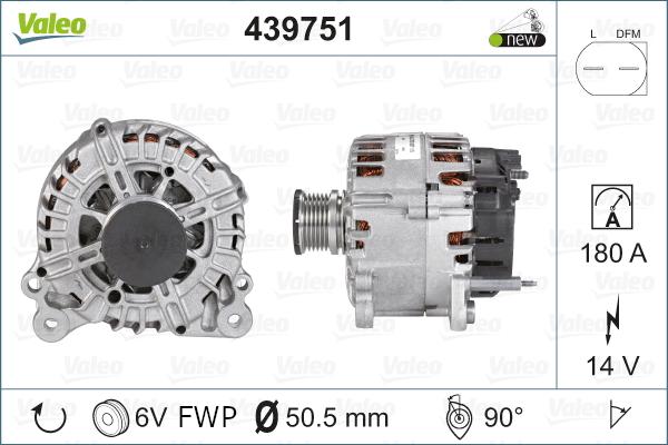 Valeo 439751 - Alternator parts5.com