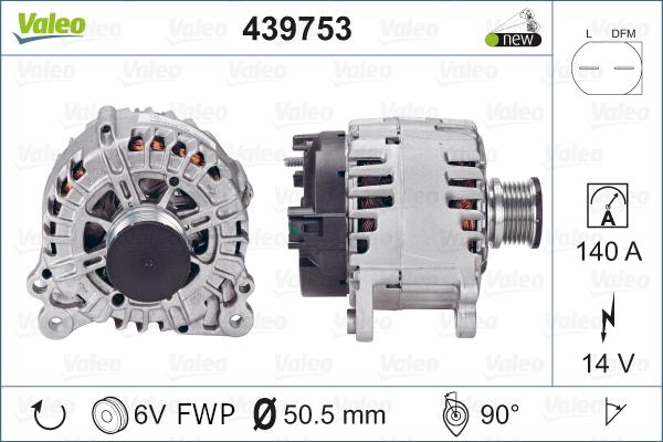 Valeo 439753 - Alternator parts5.com