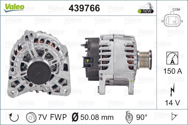 Valeo 439766 - Генератор parts5.com