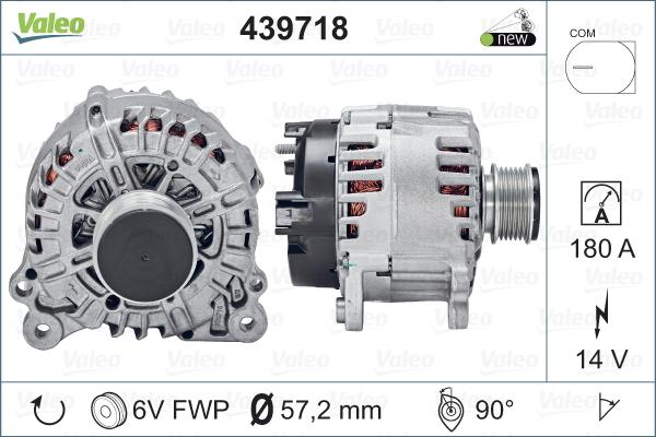 Valeo 439718 - Alternatör parts5.com