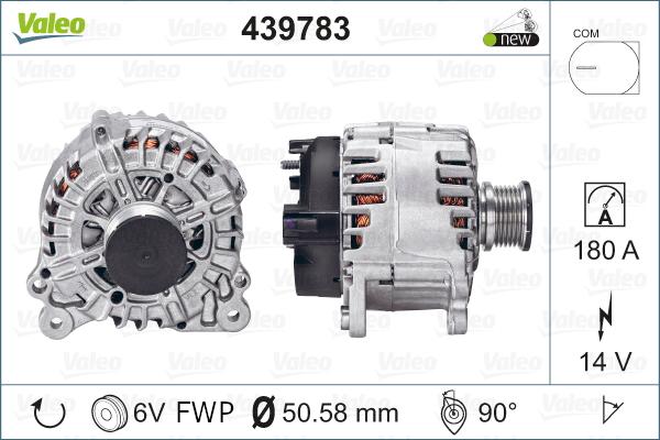 Valeo 439783 - Generator / Alternator parts5.com