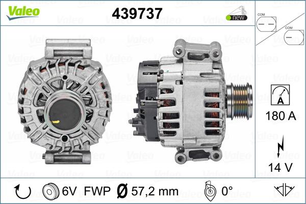 Valeo 439737 - Alternador parts5.com