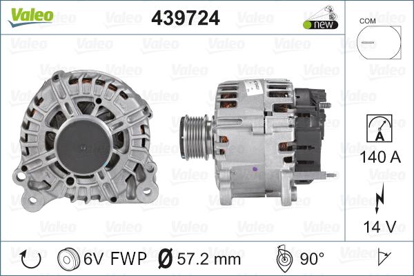 Valeo 439724 - Alternator parts5.com