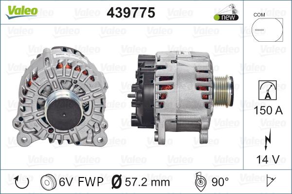 Valeo 439775 - Γεννήτρια parts5.com