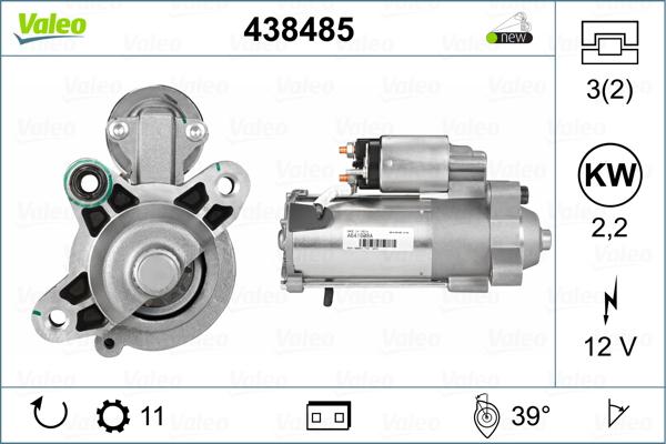 Valeo 438485 - Starter parts5.com