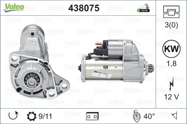 Valeo 438075 - Starter parts5.com