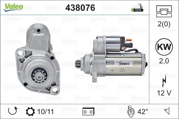 Valeo 438076 - Starter parts5.com