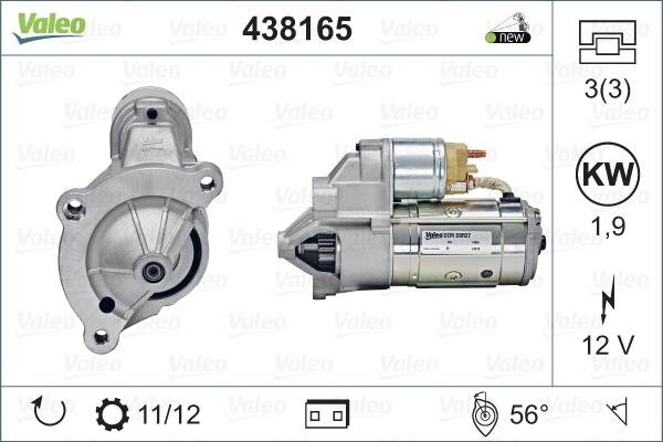 Valeo 438165 - Starter parts5.com