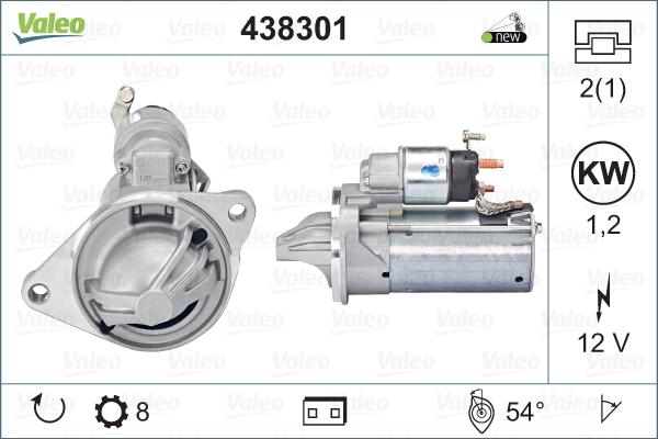 Valeo 438301 - Starter parts5.com