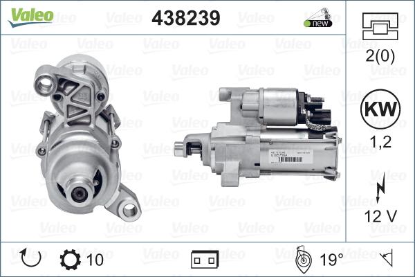 Valeo 438239 - Marş motoru parts5.com