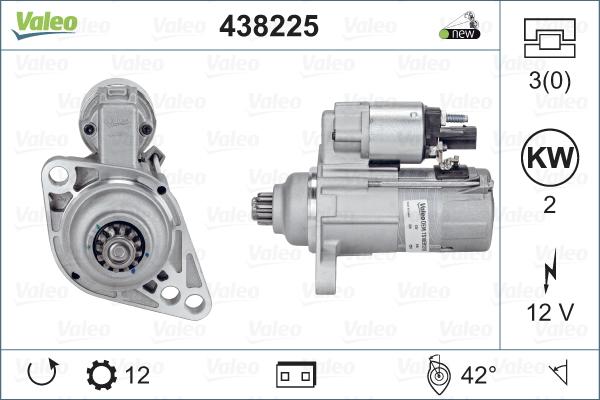 Valeo 438225 - Starter parts5.com